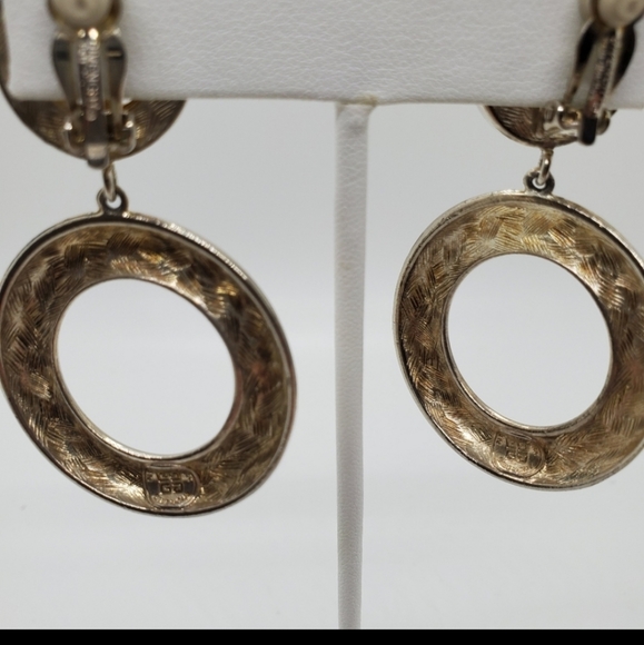 Vintage Givenchy Rare Signed Door Knocker Earrings